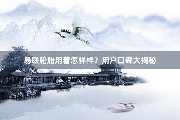 易联轮胎用着怎样样？用户口碑大揭秘