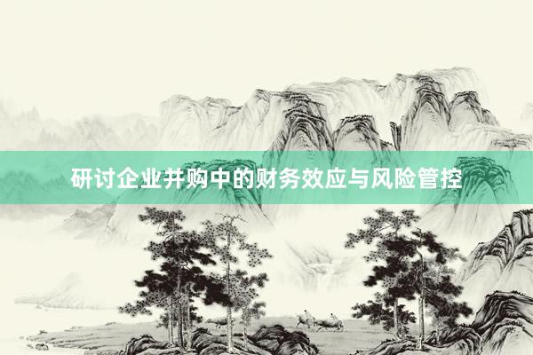 研讨企业并购中的财务效应与风险管控
